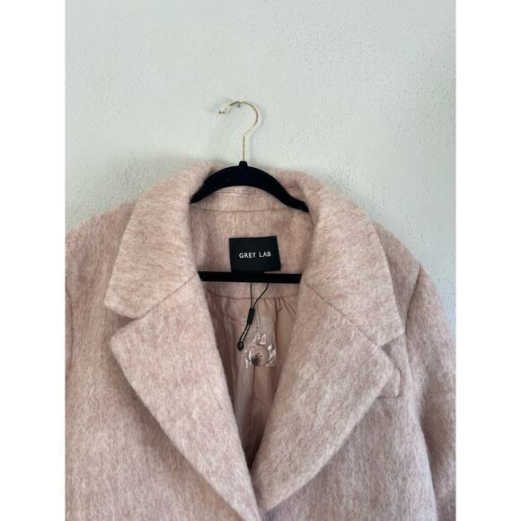 Anthropologie Grey Lab Woman Oversize Longline Wool Blend Coat, Size Med… - Picture 7 of 13